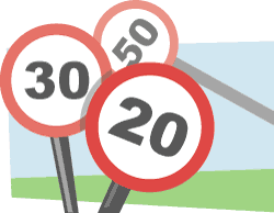 Jersey car hire speed limits