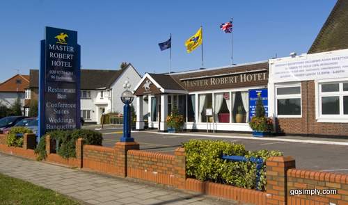 Exterior of the Master Robert Hotel near Heathrow Airport