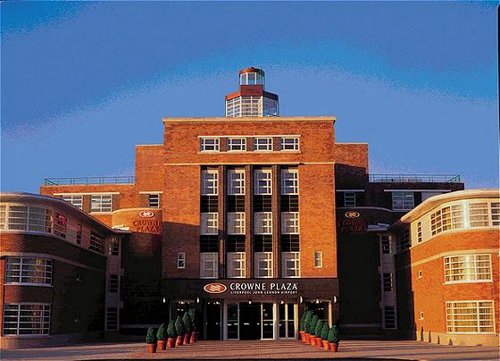 Exterior of the Crowne Plaza Hotel near Liverpool John Lennon Airport