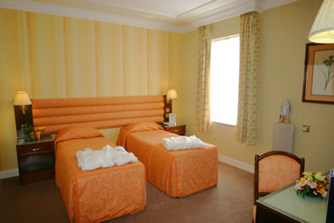 Twin bedroom at the Teesside Airport St George Hotel