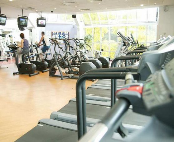 Hotel gym at the Birmingham Airport Hilton Metropole Hotel