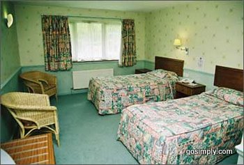 Guest room at the Gatwick Worth Hotel
