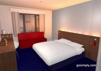 Gatwick Travelodge Hotel room