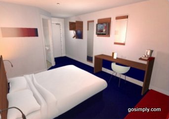 Gatwick Travelodge room