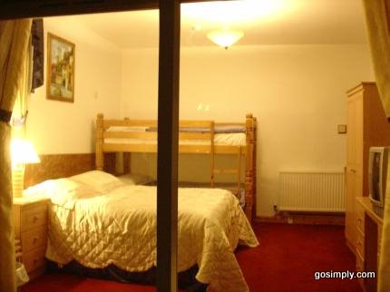 Guest room at the Acorn Lodge Hotel near Gatwick Airport