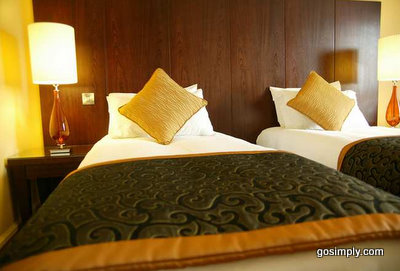 Twin room at the Hilton Hotel near Belfast Airport