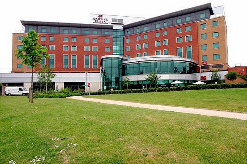 Exterior of the Crowne Plaza NEC Hotel near Birmingham Airport