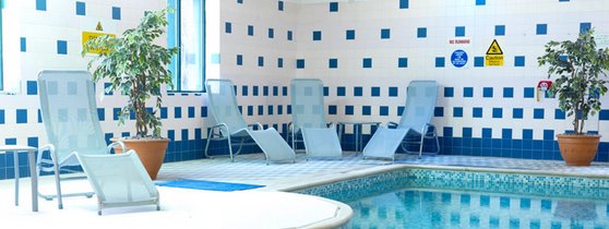 Swimming pool at the East Midlands Airport Thistle Hotel