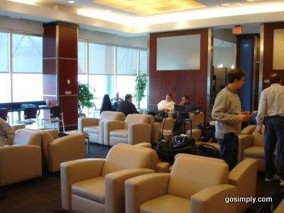 Continental Presidents Club Lounge at Houston Airport