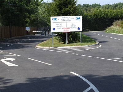 Gatwick Cophall Farm Parking entrance