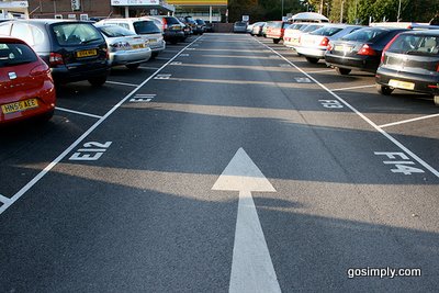 APH Gatwick with numbered parking spaces