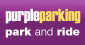 Purple Parking Park and Ride logo