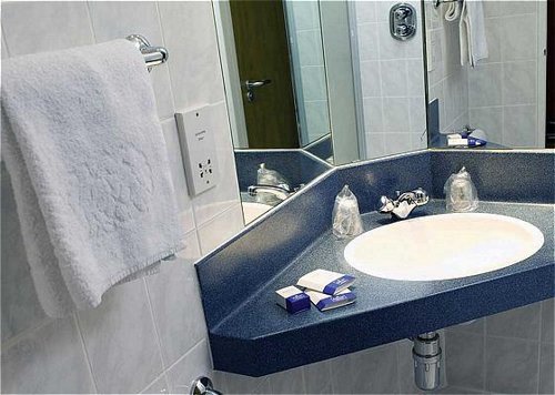 Guest bathroom at the Express by Holiday Inn Luton Airport
