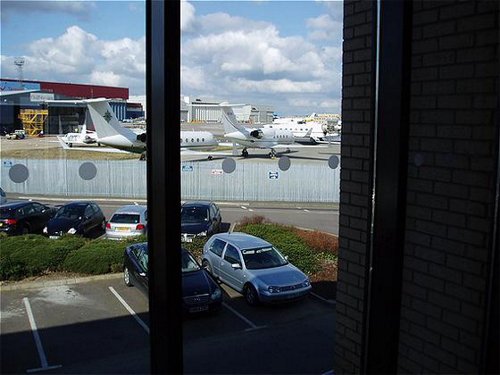 View from the Holiday Inn Express Luton Airport