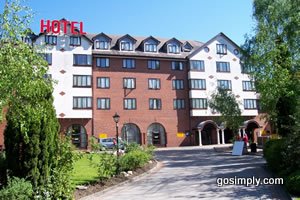 Exterior of the Britannia Country House Hotel near Manchester Airport