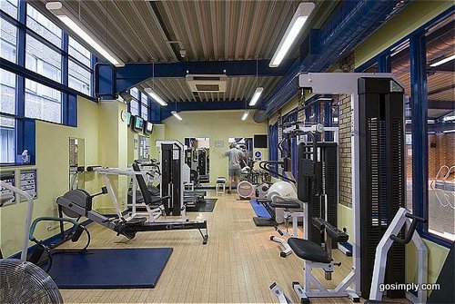 Gym at the Manchester Airport Crowne Plaza Hotel