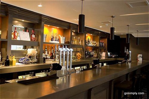 Lobby bar at the Crowne Plaza Hotel Manchester Airport