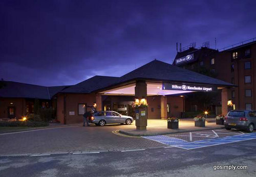Exterior of the Hilton Hotel Manchester Airport
