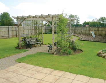 Garden area at the Teesside Airport St George Hotel
