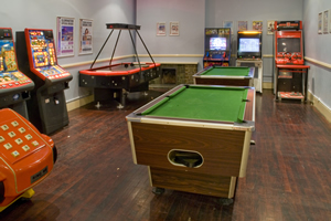 Games room at the Blackpool Airport Norbreck Castle Hotel