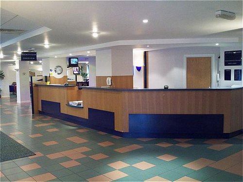 Reception area at the Birmingham Airport Holiday Inn Express Castle Bromwich