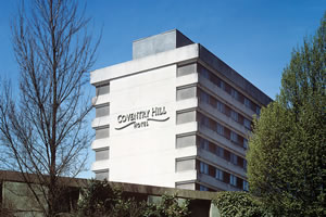Exterior of the Coventry Hill Hotel near Coventry Airport