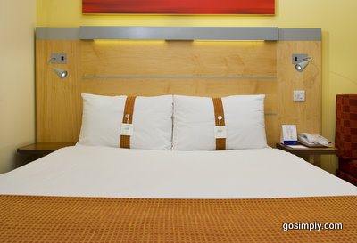 Guest room at the Holiday Inn Express for Belfast Airport