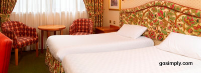 Twin bedroom at the Thistle Hotel Aberdeen Airport