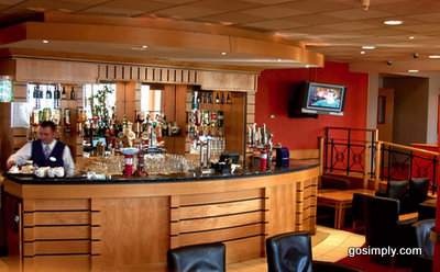 Bar area at the Park Plaza Hotel Belfast Airport