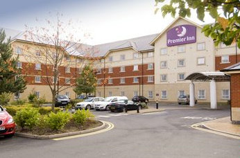 Exterior of the Premier Inn NEC Hotel near Birmingham Airport