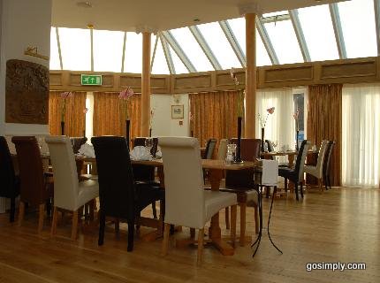 Dining area at the Gatwick Cambridge Hotel