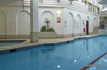 Swimming pool at the Gatwick Copthorne Effingham Hotel