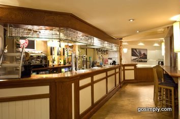Hotel bar at the Premier Inn Central near Gatwick Airport